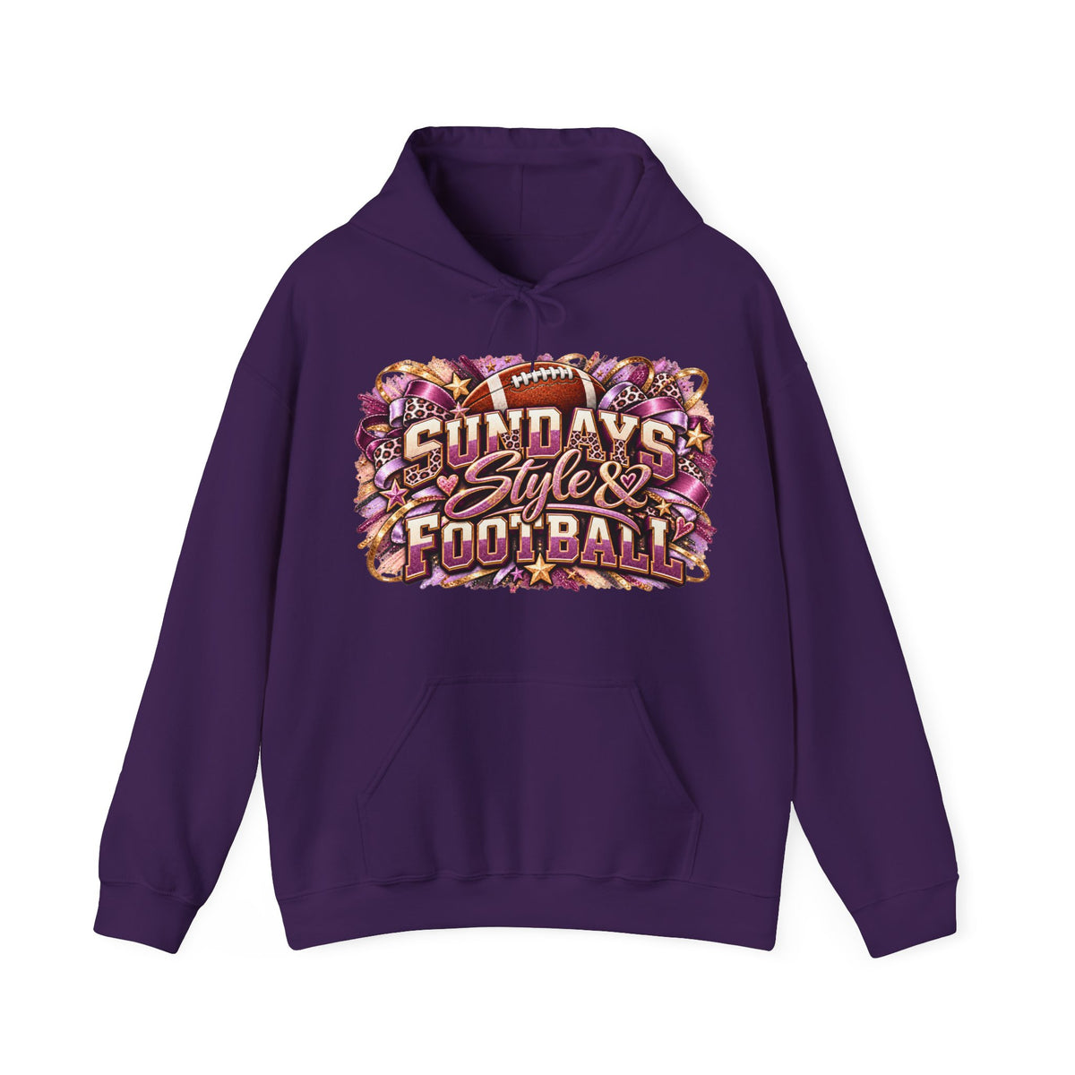 Sundays, Style & Football Purple Game Day Hoodie