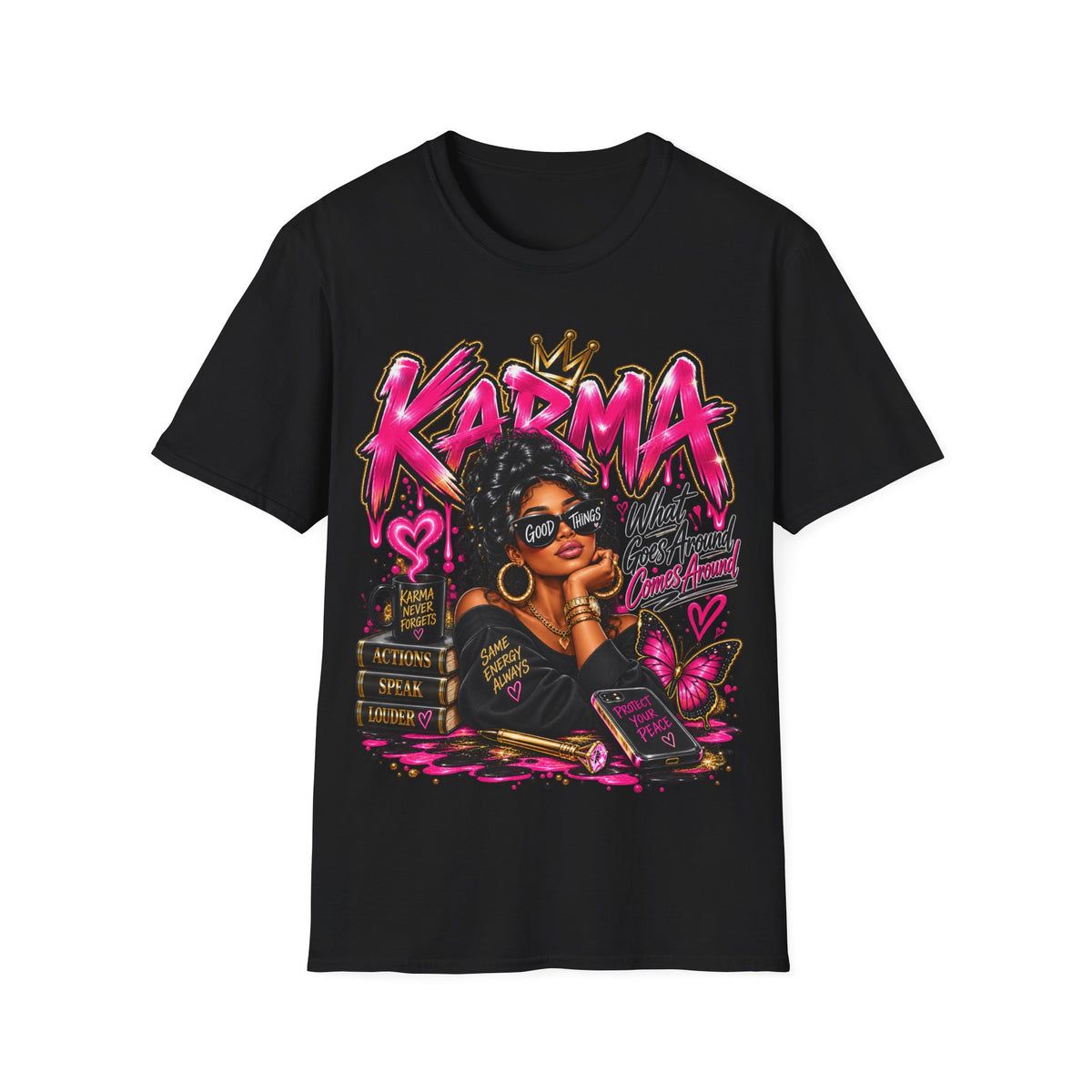 Karma “What Goes Around” Women’s Graphic T-Shirt