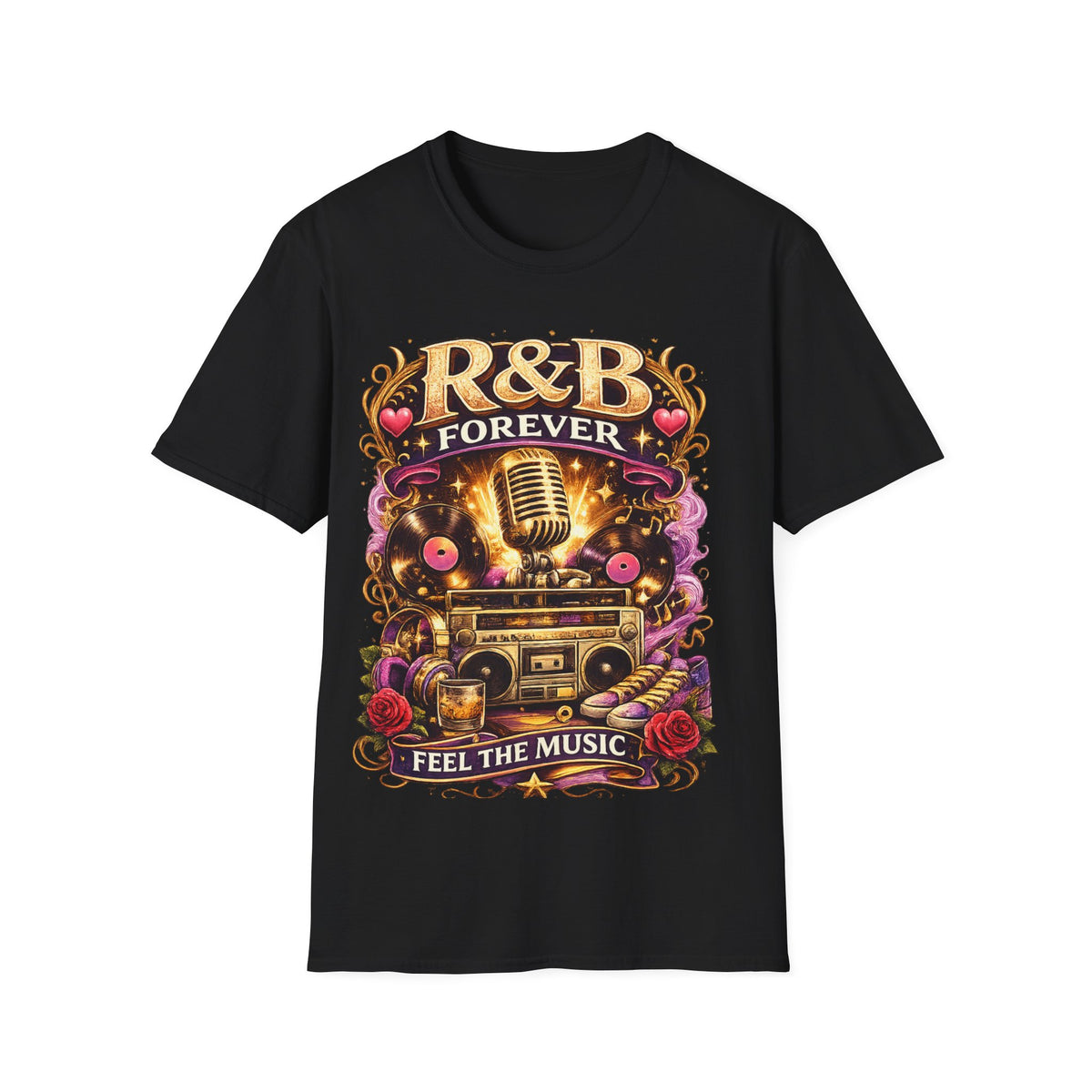 R&B Forever T-Shirt | Retro Music Graphic Tee | Vintage Soul & Rhythm Shirt