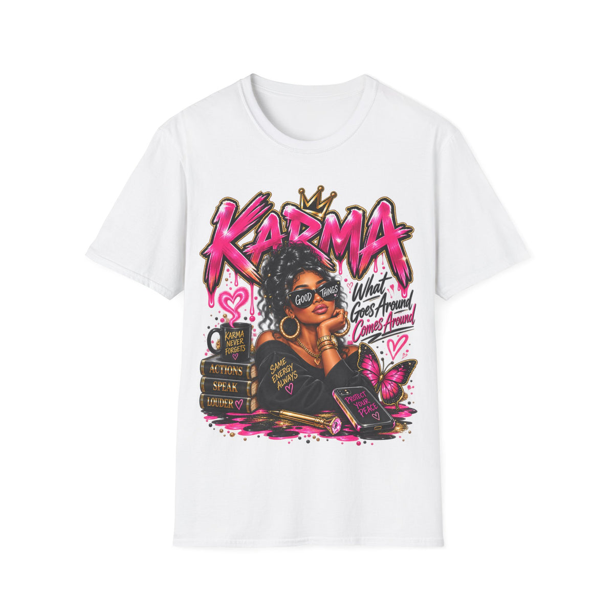 Karma “What Goes Around” Women’s Graphic T-Shirt