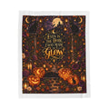 Even in the Dark I Was Made to Glow Halloween Throw Blanket