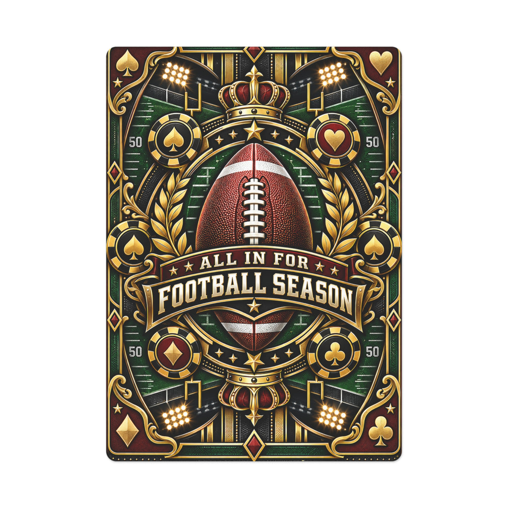 All In for Football Season Playing Cards | Luxury Football Poker Deck