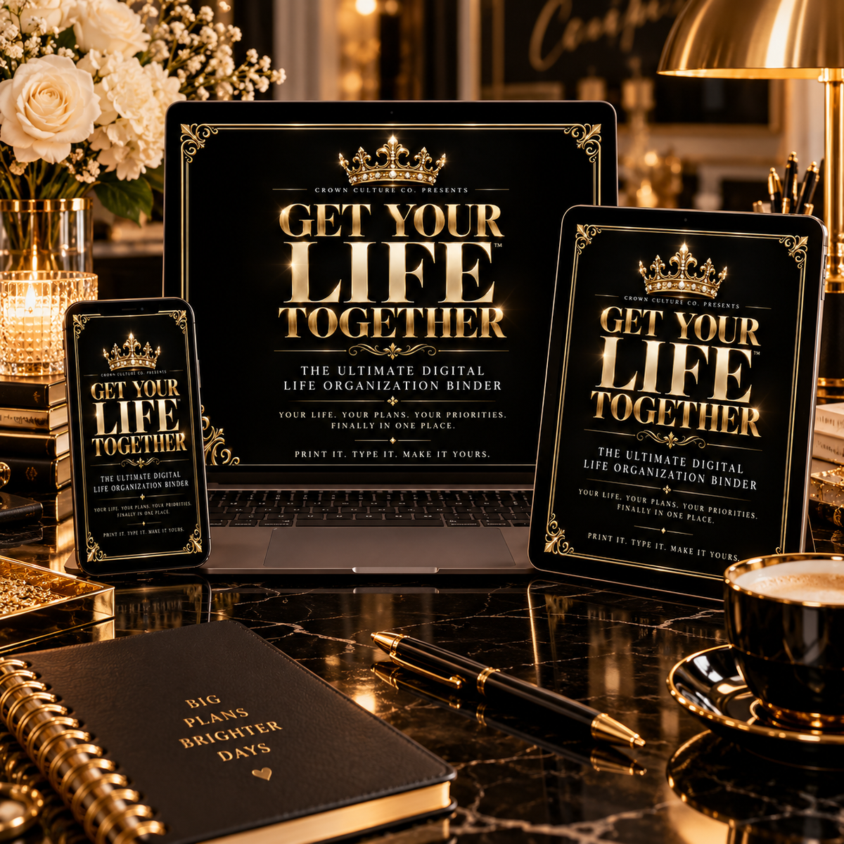 GET YOUR LIFE TOGETHER™ — The Ultimate Digital Life Organization Binder