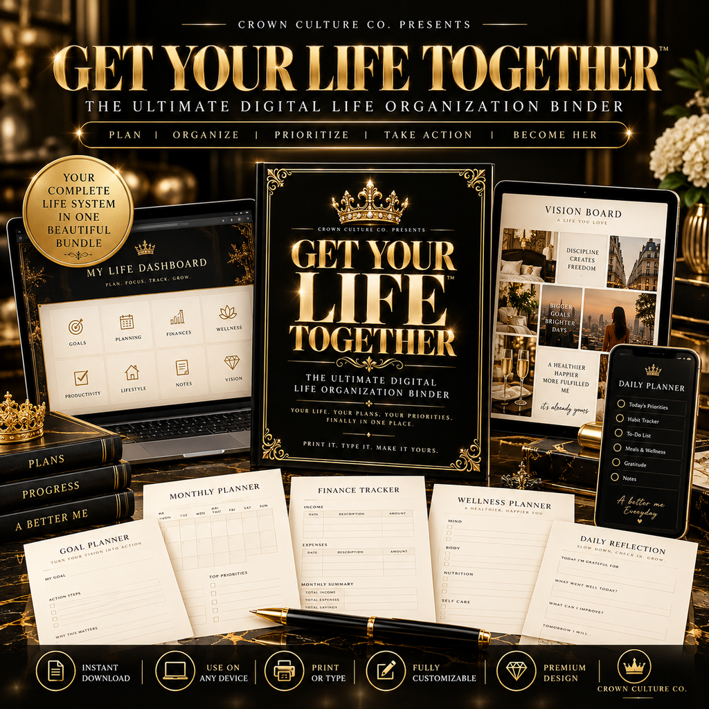 GET YOUR LIFE TOGETHER™ — The Ultimate Digital Life Organization Binder