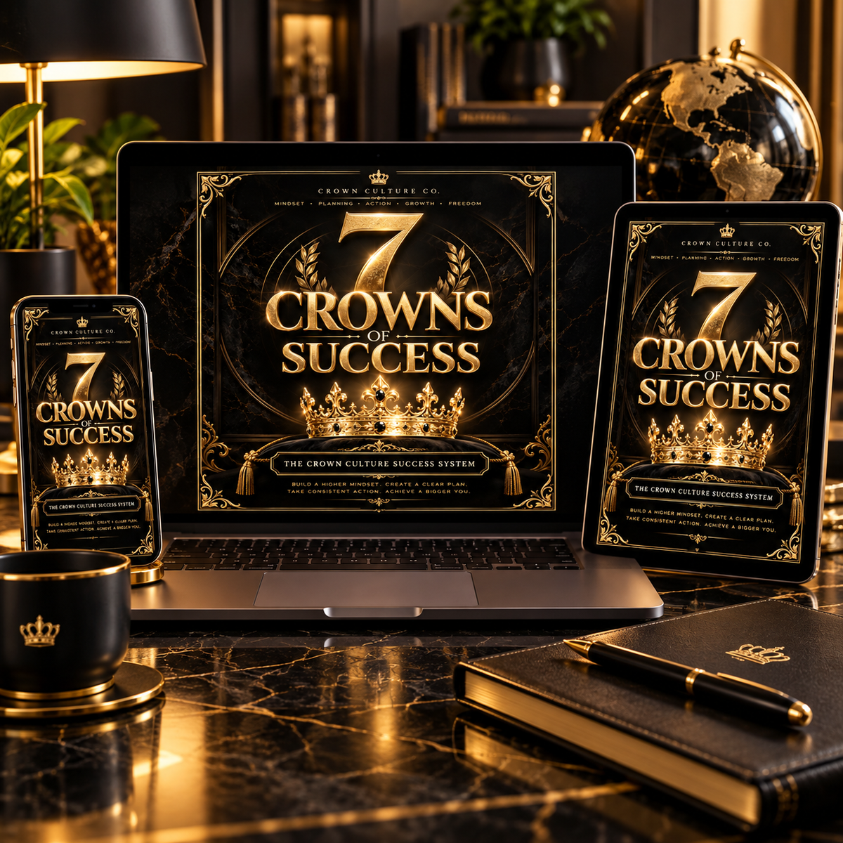 The Crown Culture Success System™: 7 Crowns of Success — Personal Growth & Success Workbook