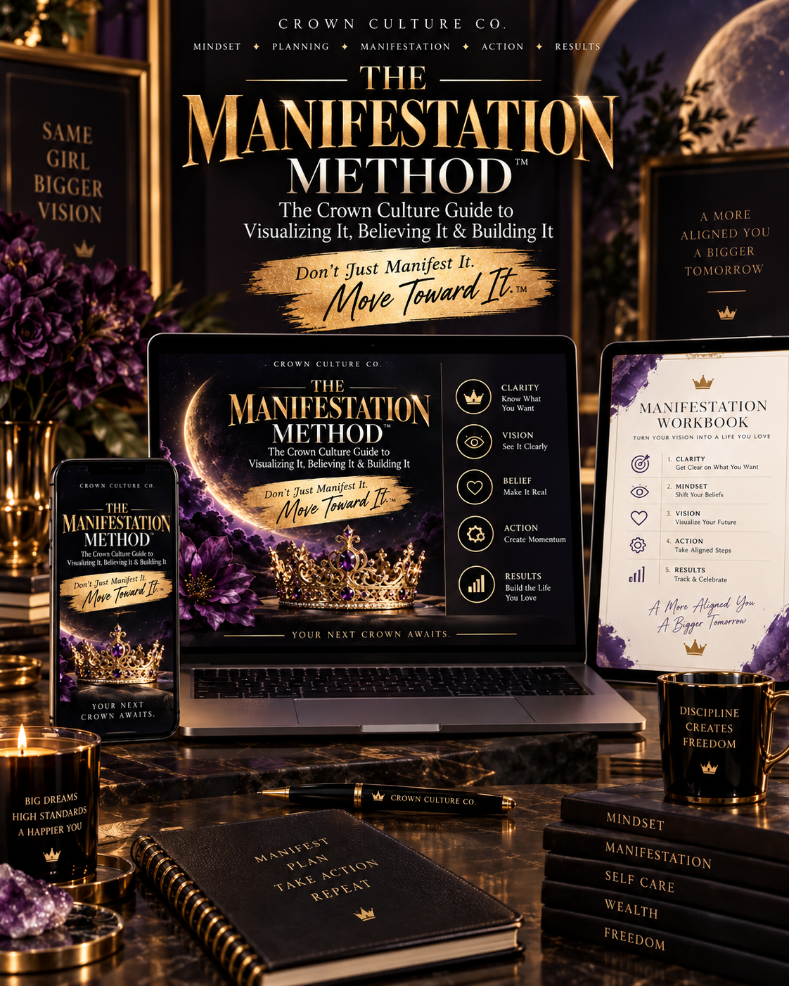 THE MANIFESTATION METHOD™ — The Crown Culture Guide to Visualizing It, Believing It & Building It